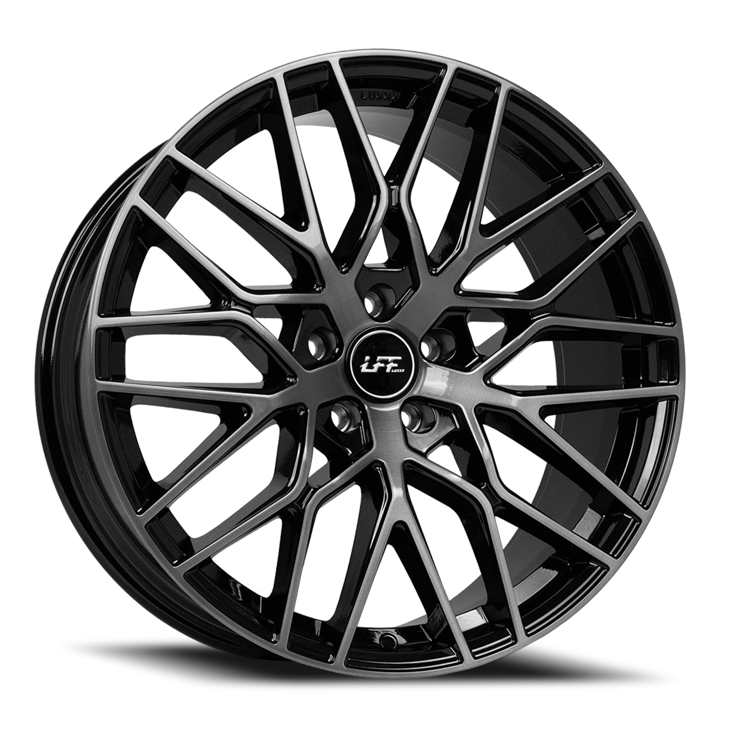 LFF-01 PISTA 20X9 5X112 +32 66.6 Brushed F Titanium Black LSCP2