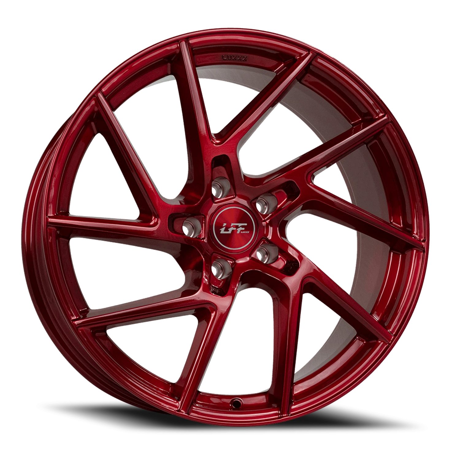 LFF-02 LEON 20X9 5X114.3 +33 73.1 Full Brushed Roja Red LSDP