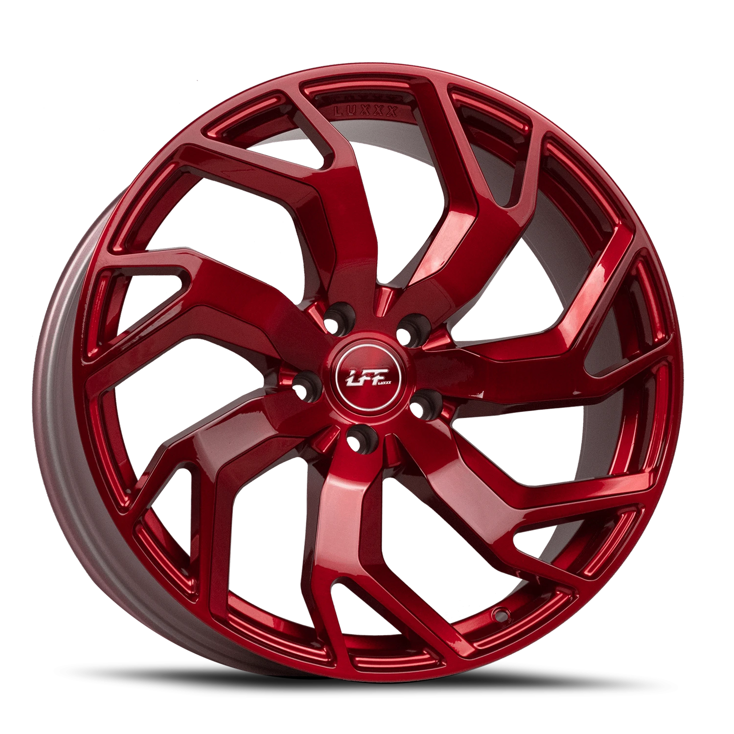 LFF-04 ALFA 20X9 5X115 +18 73.1 Brushed Face Roja Red