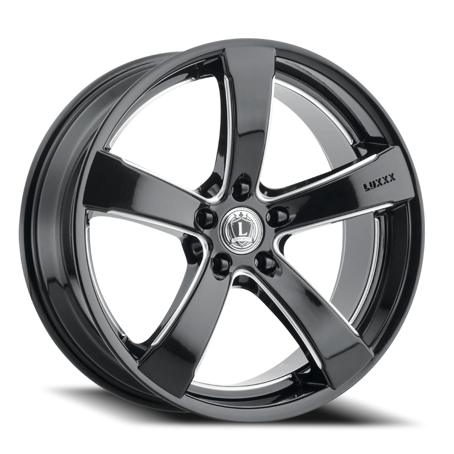 LUX LE1 20X8.5 5X114.3 +31 73.1 Gloss Black Milled