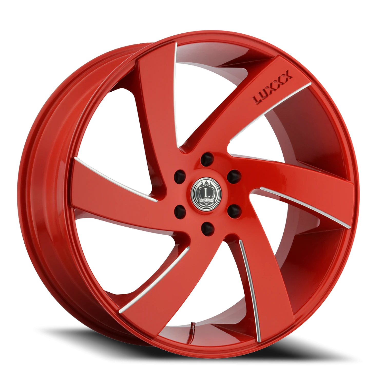 LUX10 22X9.5 5X115 +15 74.1 Red Milled