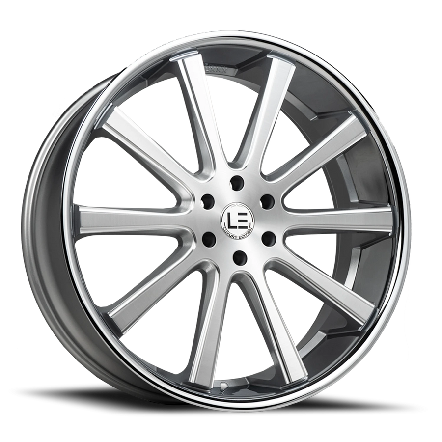 LUXLE13 SSL 26X10 6X135 +30 87.1 Brushed Face Milled Stainless Steel Lip