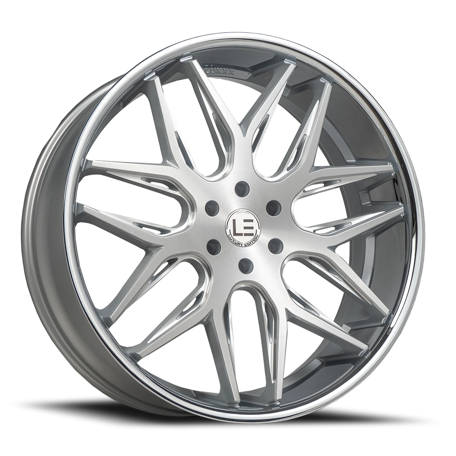 LUXLE14 SSL 26X10 6X135 +30 87.1 Brushed Face Milled Stainless Steel Lip