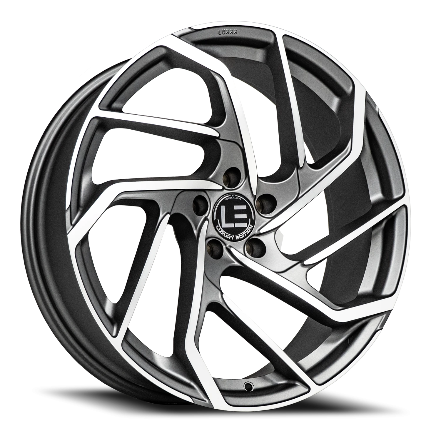LUX15 20X8.5 5X115 +30 73.1 Silver Machined Face