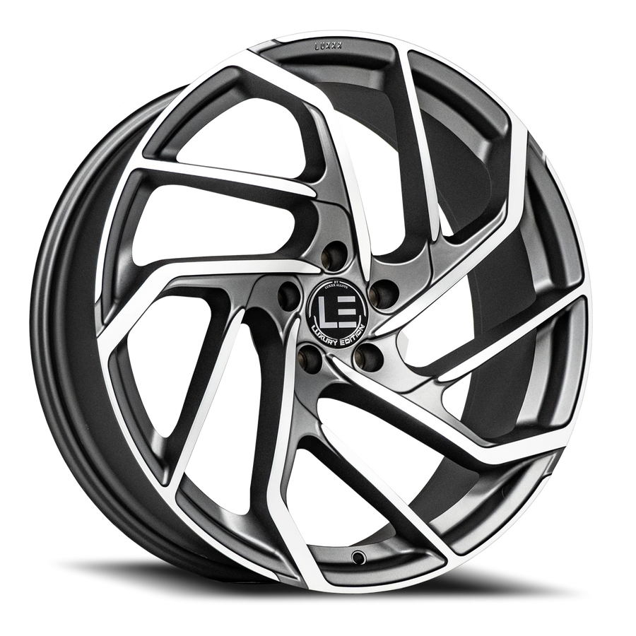 LUX15 22X9.5 6X139.7 +25 78.1 Silver Machined Face