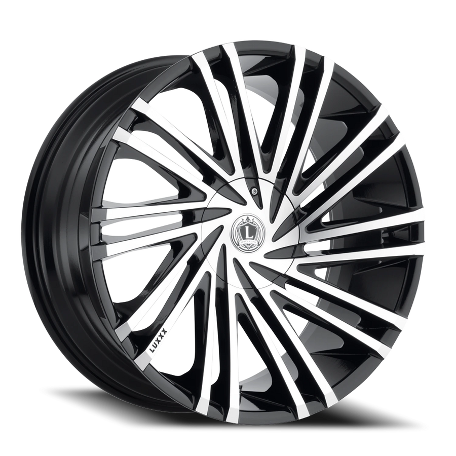 LUX17V 26X10 6135/139.7 +30 87.1 Gloss Black Machined Face