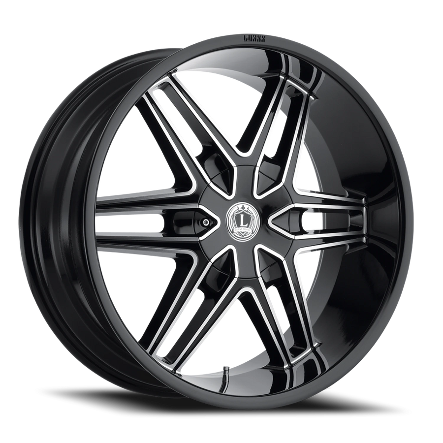 LUX18 24X9.5 5115/139.7 +15 78.1 Gloss black Machined Face