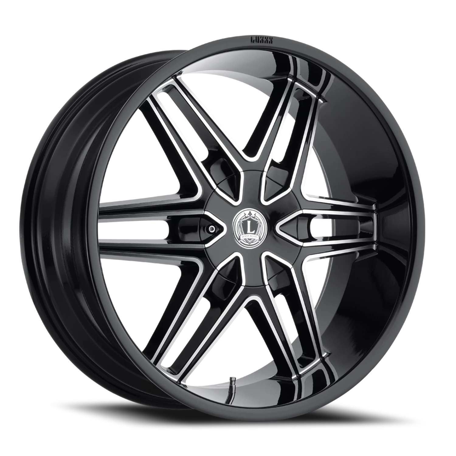 LUX18 22X9.5 5115/139.7 +15 78.1 Gloss Black Milled