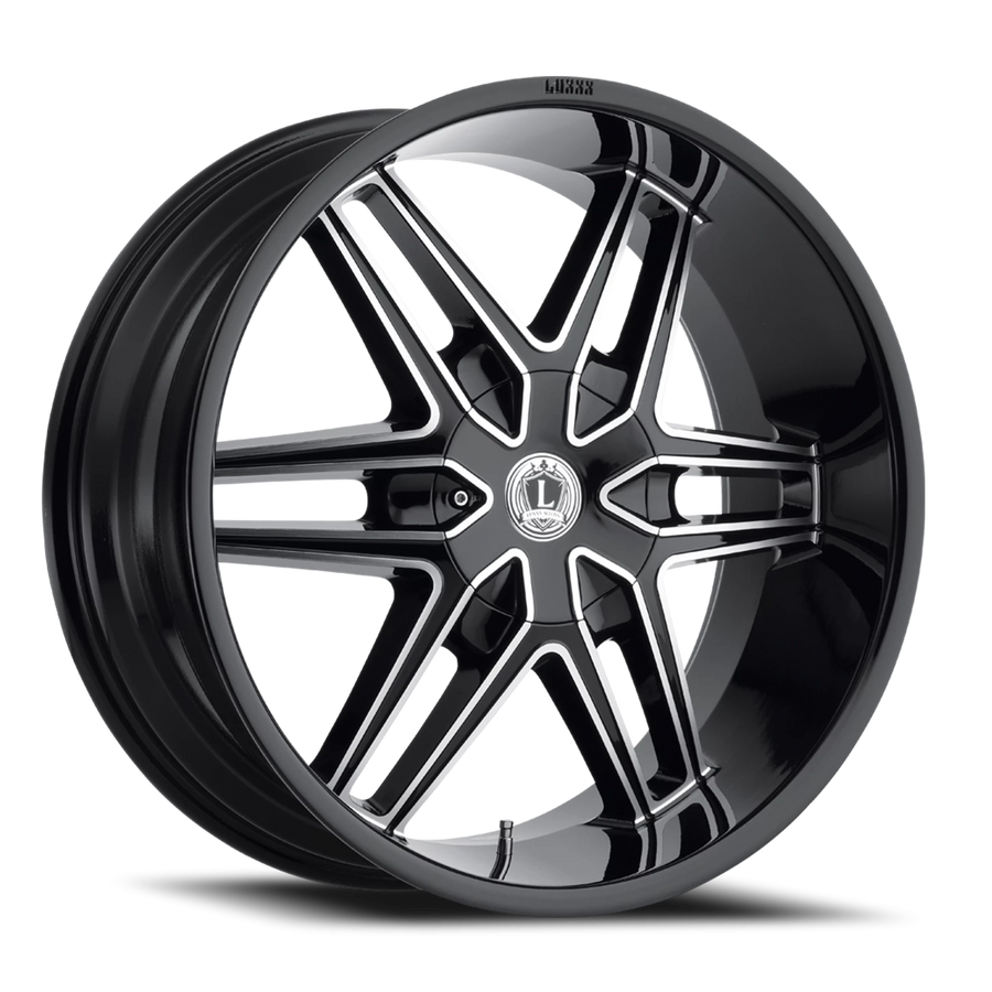 LUX18 22X9.5 5115/139.7 +15 78.1 Gloss Black Milled