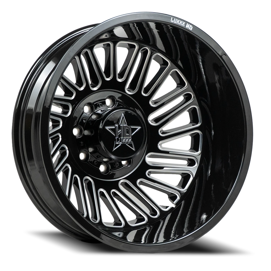 DUALLY HD19 20X8.25 8X200 -192 142 Gloss Black Milled (Rear)