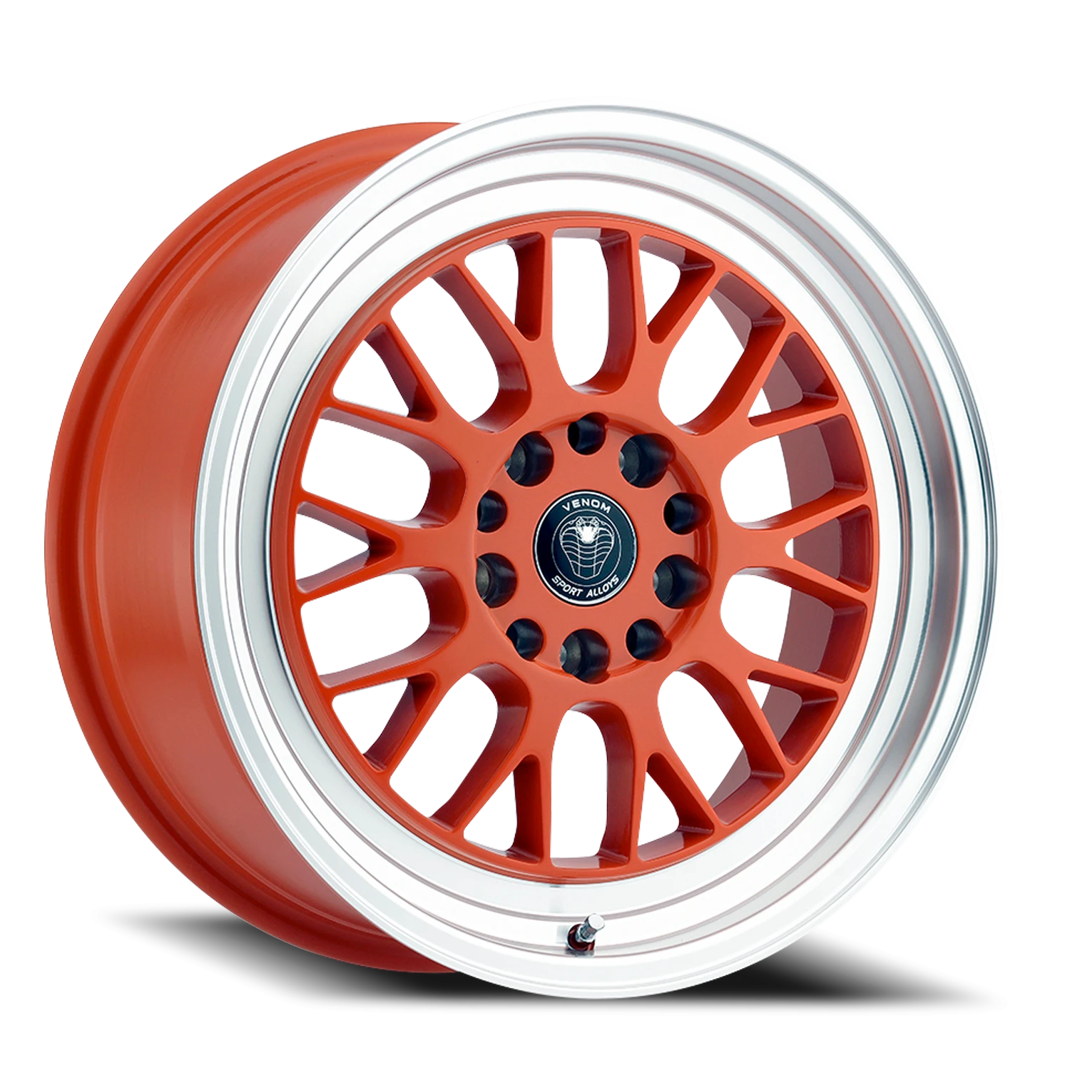 VENOM19 18X8.5 5112/114.3 +30 73.1 Gloss Orange Machined Lip