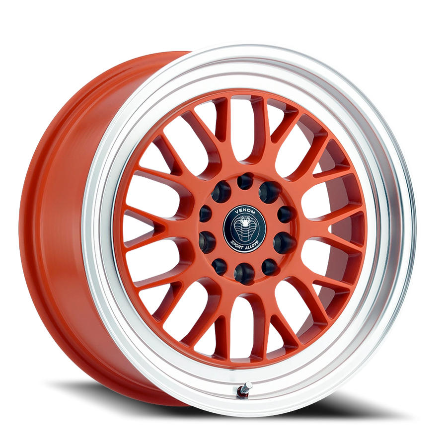 VENOM19 18X8.5 5112/114.3 +30 73.1 Gloss Orange Machined Lip