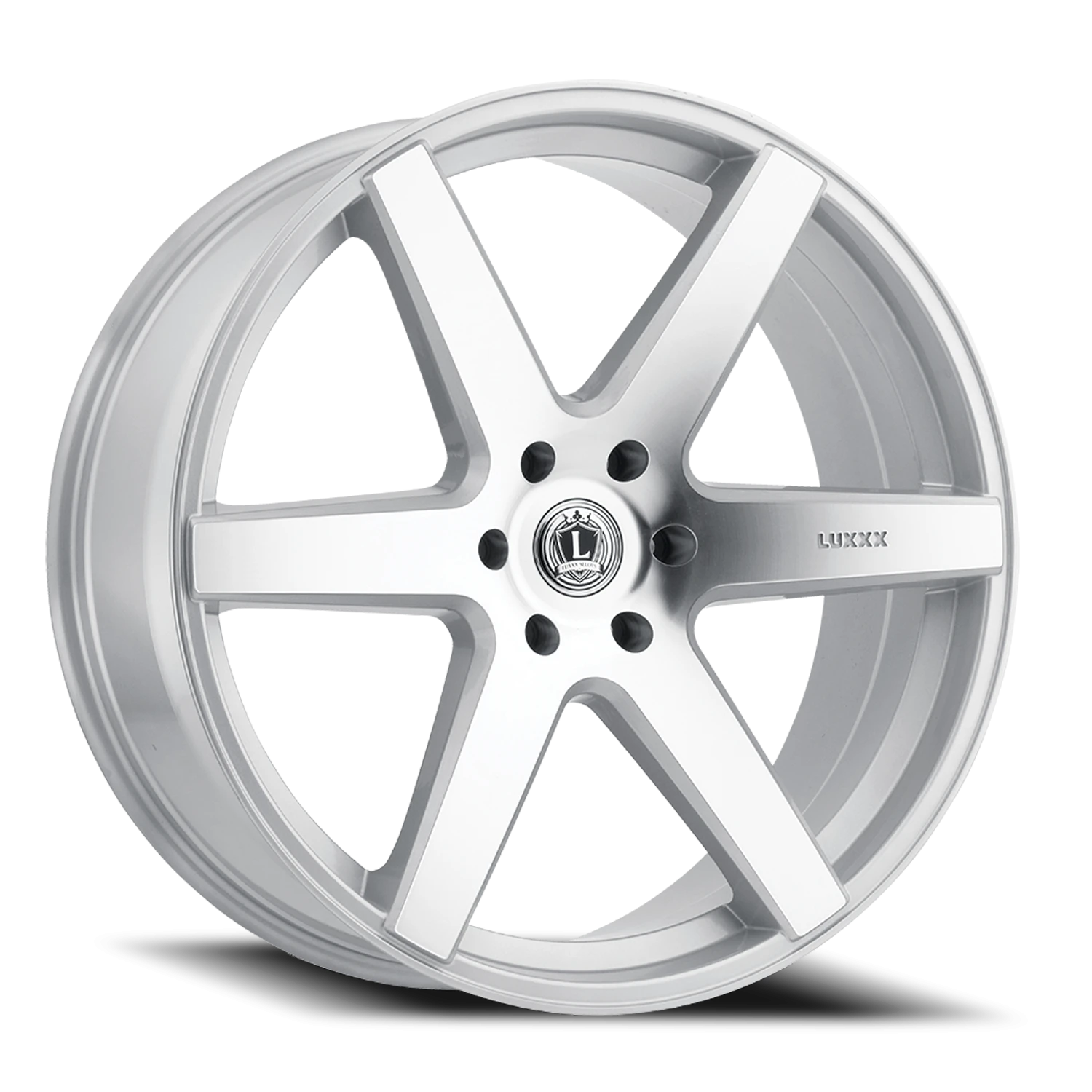 LUX20 24X9.5 6X139.7 +30 78.1 Silver Machined Face