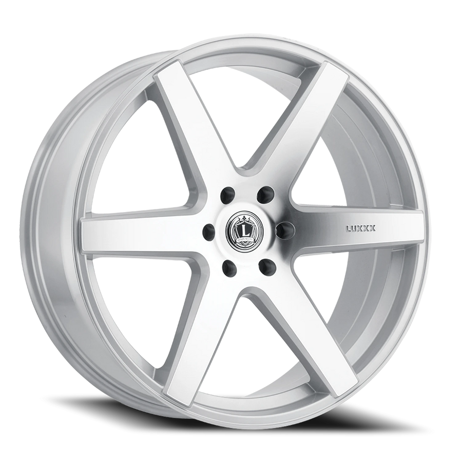 LUX20 24X9.5 6X139.7 +30 78.1 Silver Machined Face