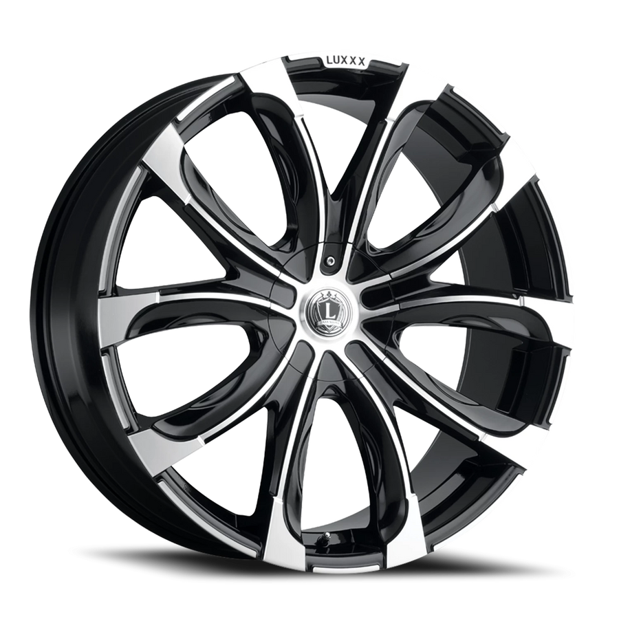 LUX24V 20X85 5114.3/108 +35 73.1 Gloss Black Machine Face