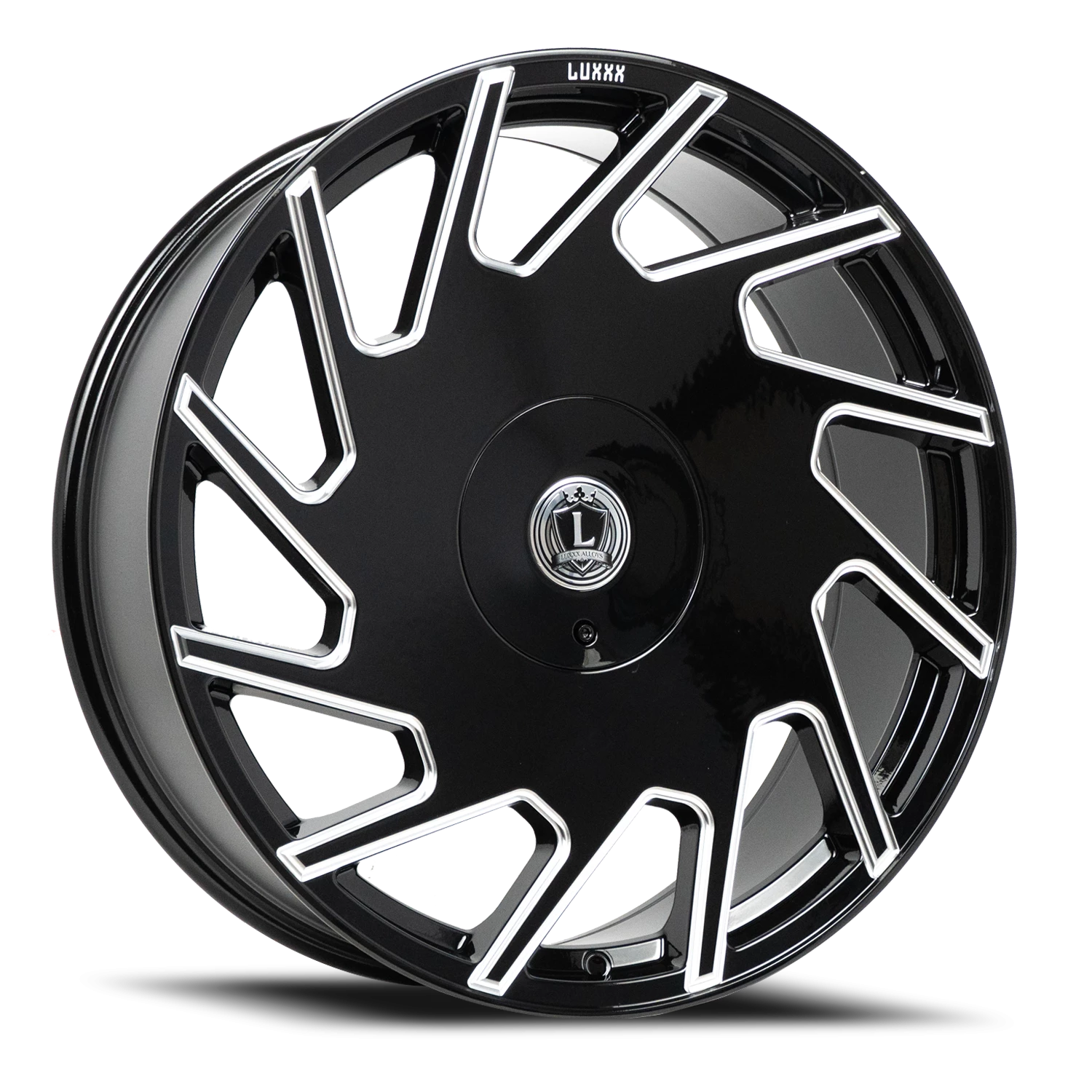 LUX25 22X9 6135/139.7 +33 93.1 Gloss Black Milled