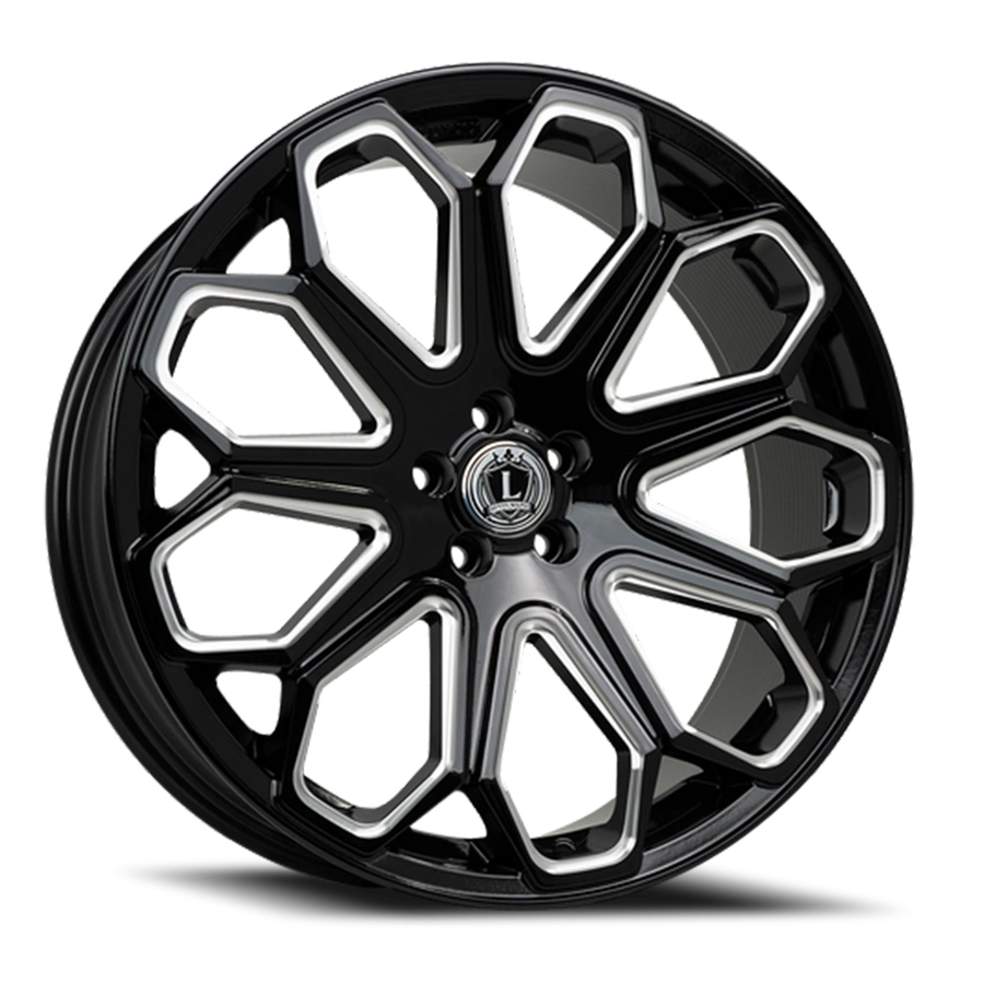 LUX29 20X8.5 5X114.3 +31 73.1 Gloss Black Milled