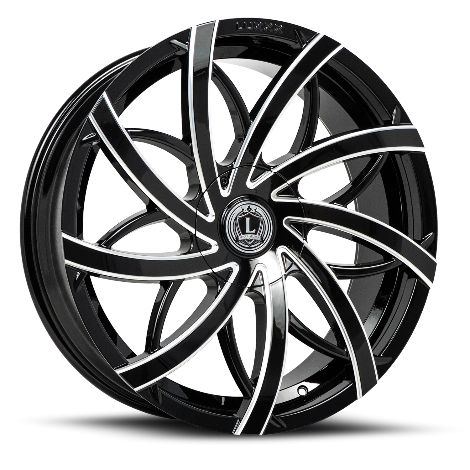 LUX31 22X9 5115/120 +15 73.1 Gloss Black Milled
