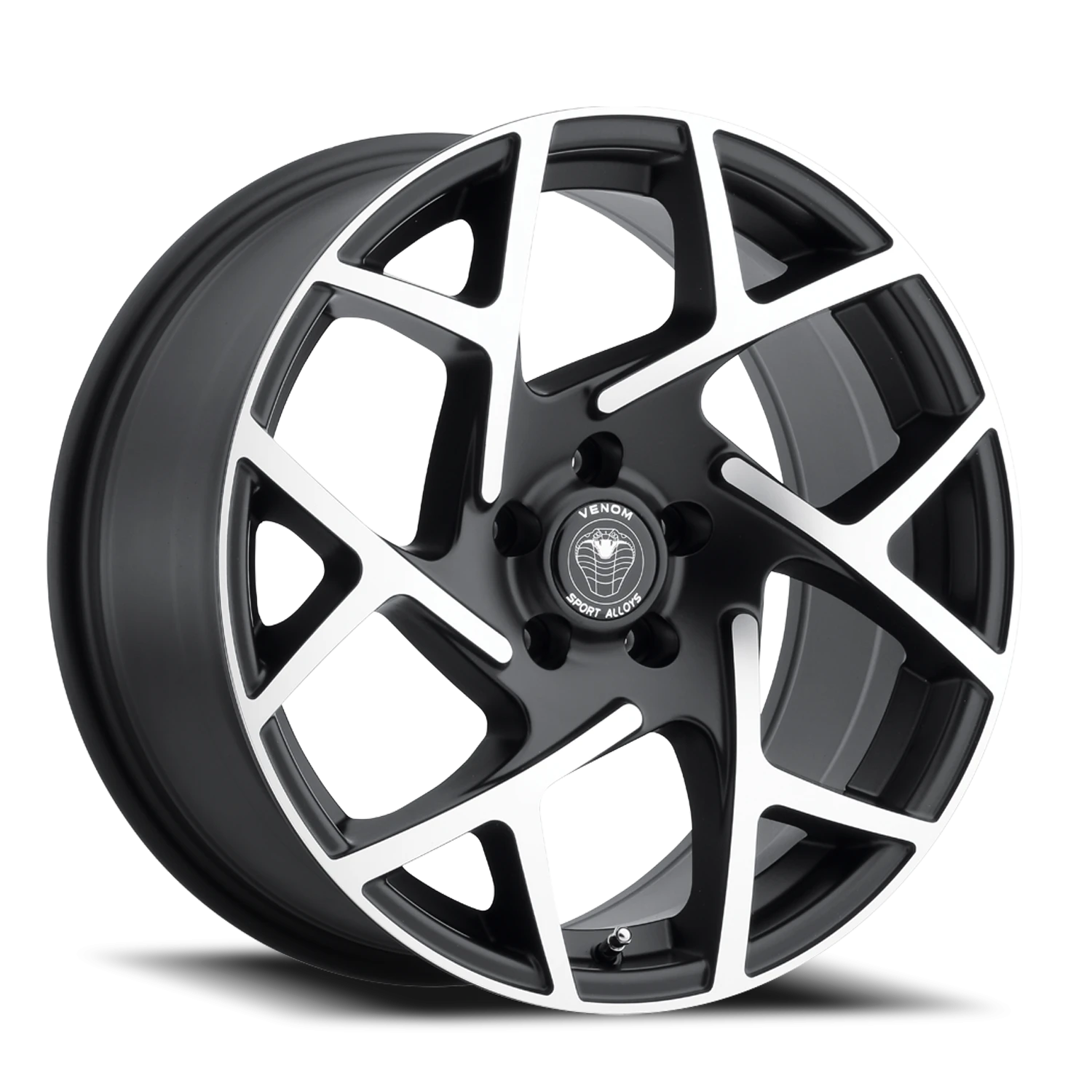 VENOM31 18X8.5 5X120 +31 73.1 Gloss Black Machined Face