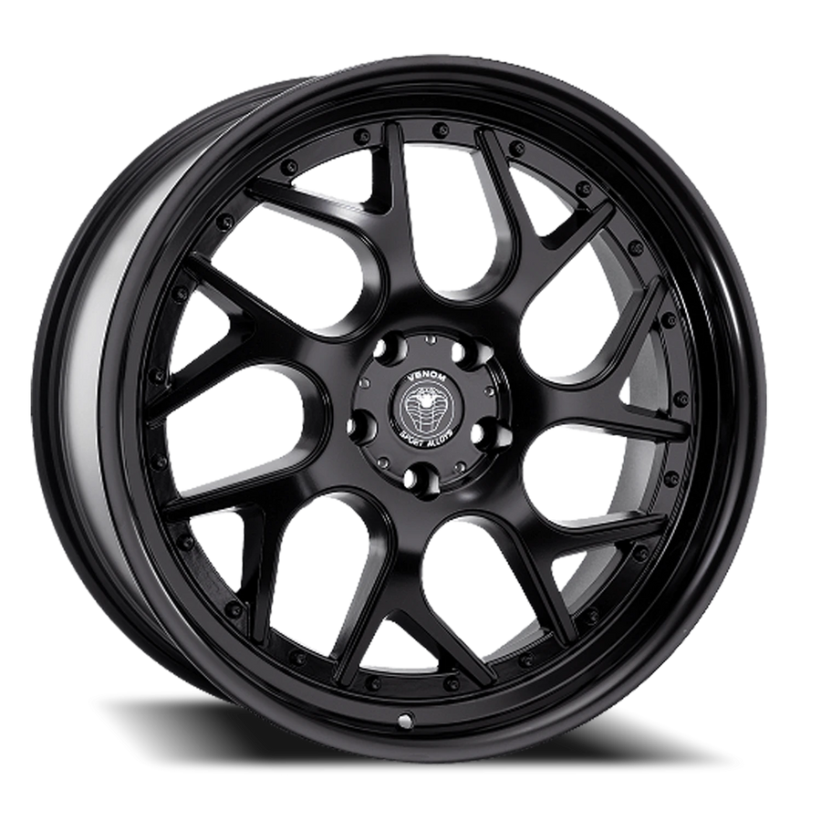 VENOM33 18X8.5 5X114.3 +30 73.1 Satin Black