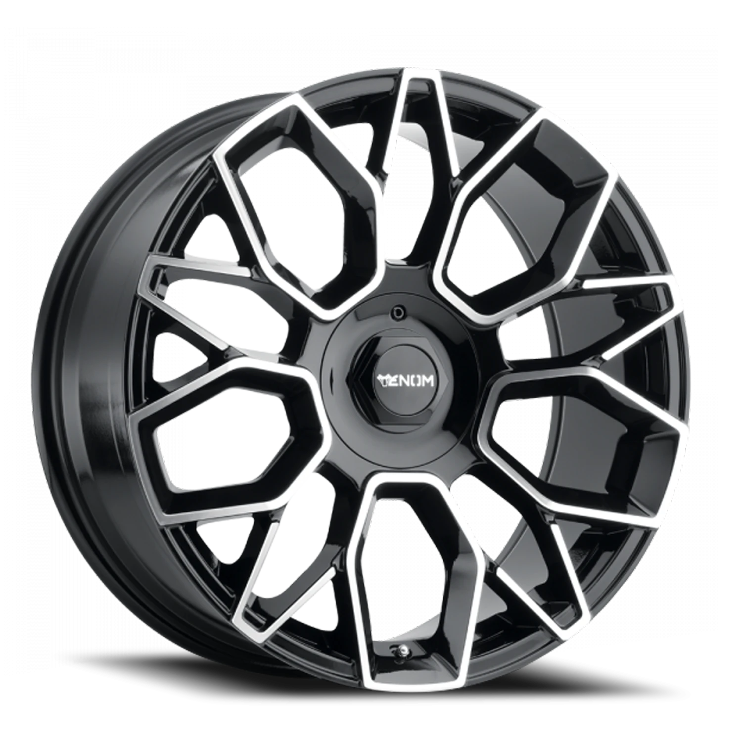 VENOM36 18X8.5 5108/114.3 +35 73.1 Gloss Black MachinedFace