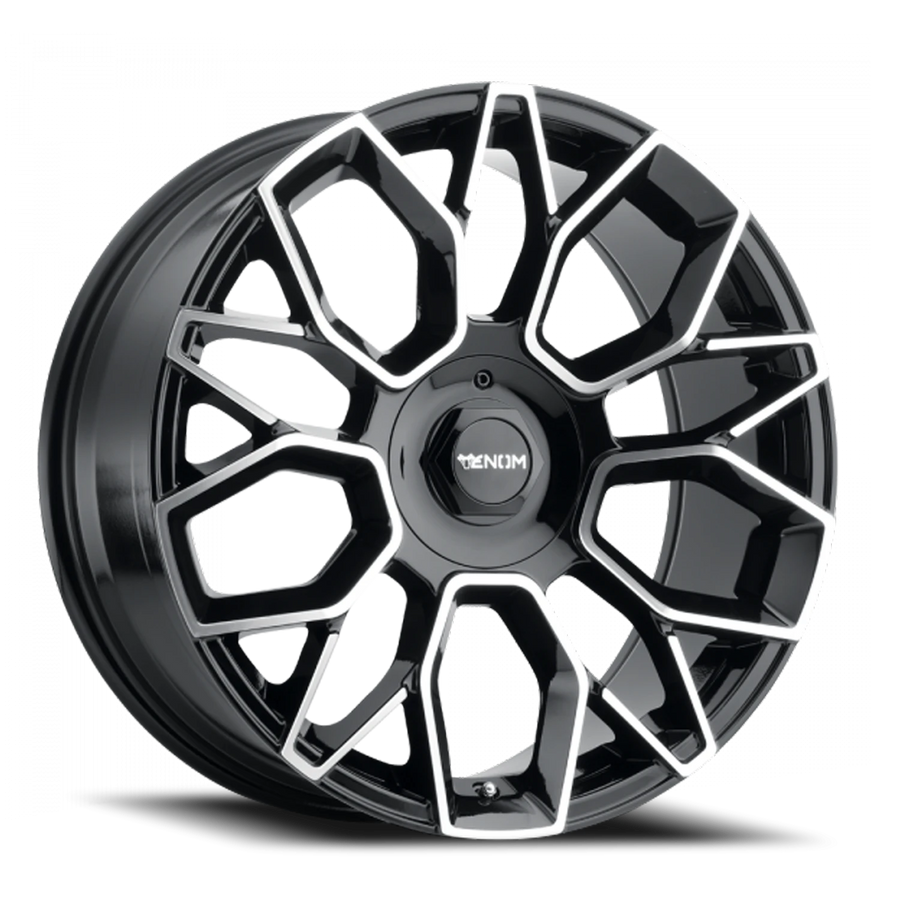 VENOM36 19X8.5 5108/114.3 +30 73.1 Gloss Black Machined Face