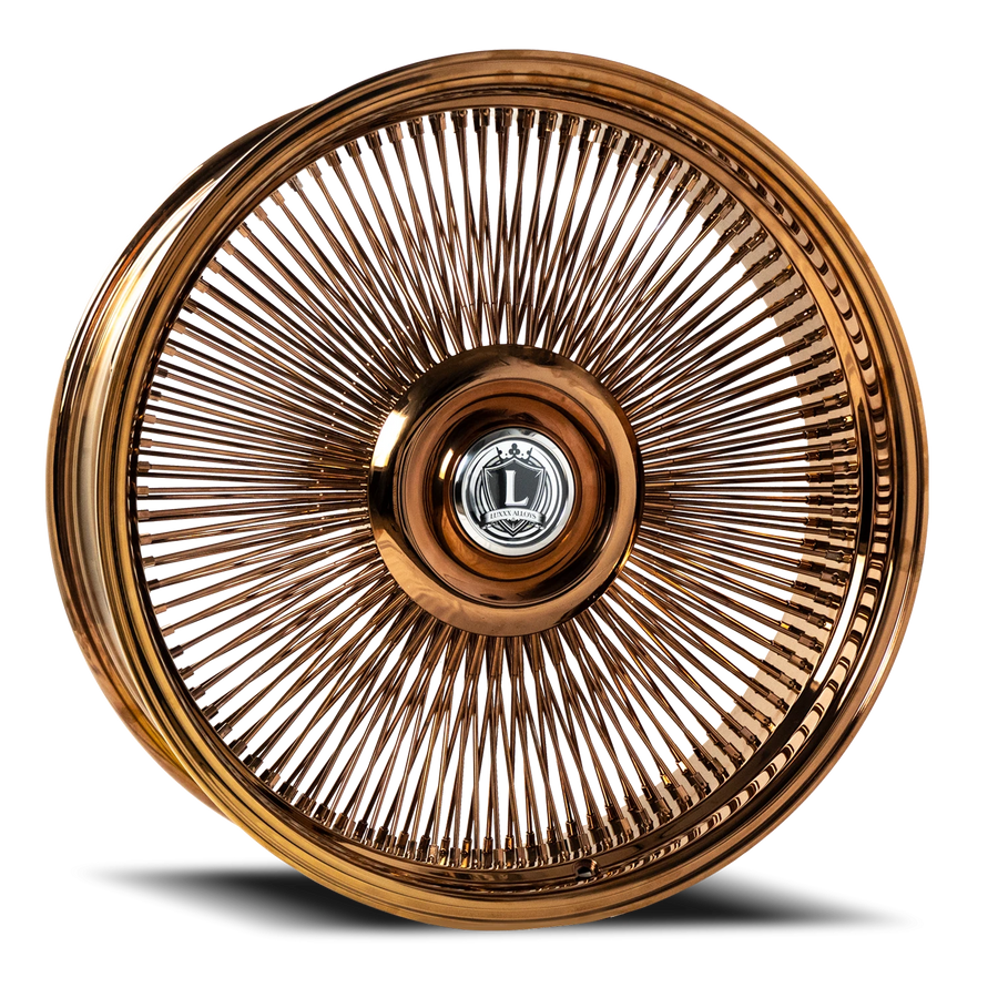 LUX37 WIRE WHEEL 24X9 5127 +0 78.1 Rose Gold