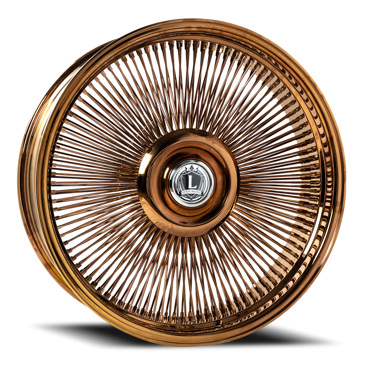 LUX37 WIRE WHEEL 22X9 5127 +0 78.1 Rose Gold