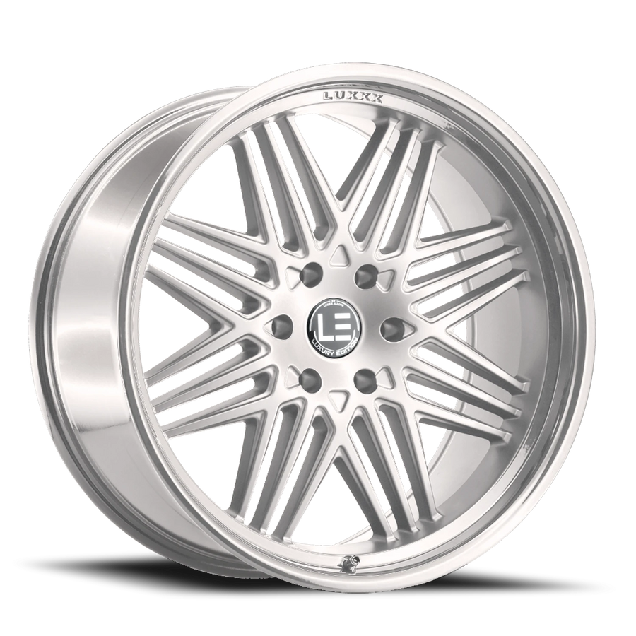 LUX LE4 22X10.5 5X115 +20 73.1 Silver Machine Face