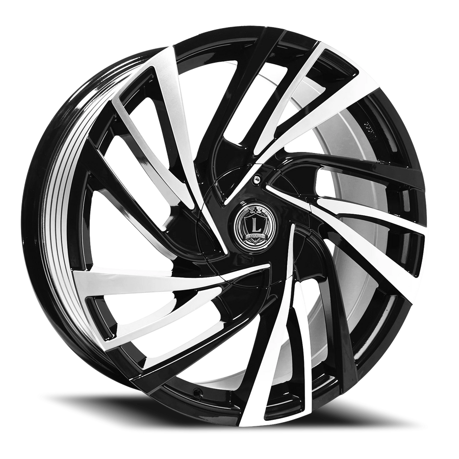 LUX41 20X8.5 5114.3/120 +31 73.1 Gloss Black Machined Face