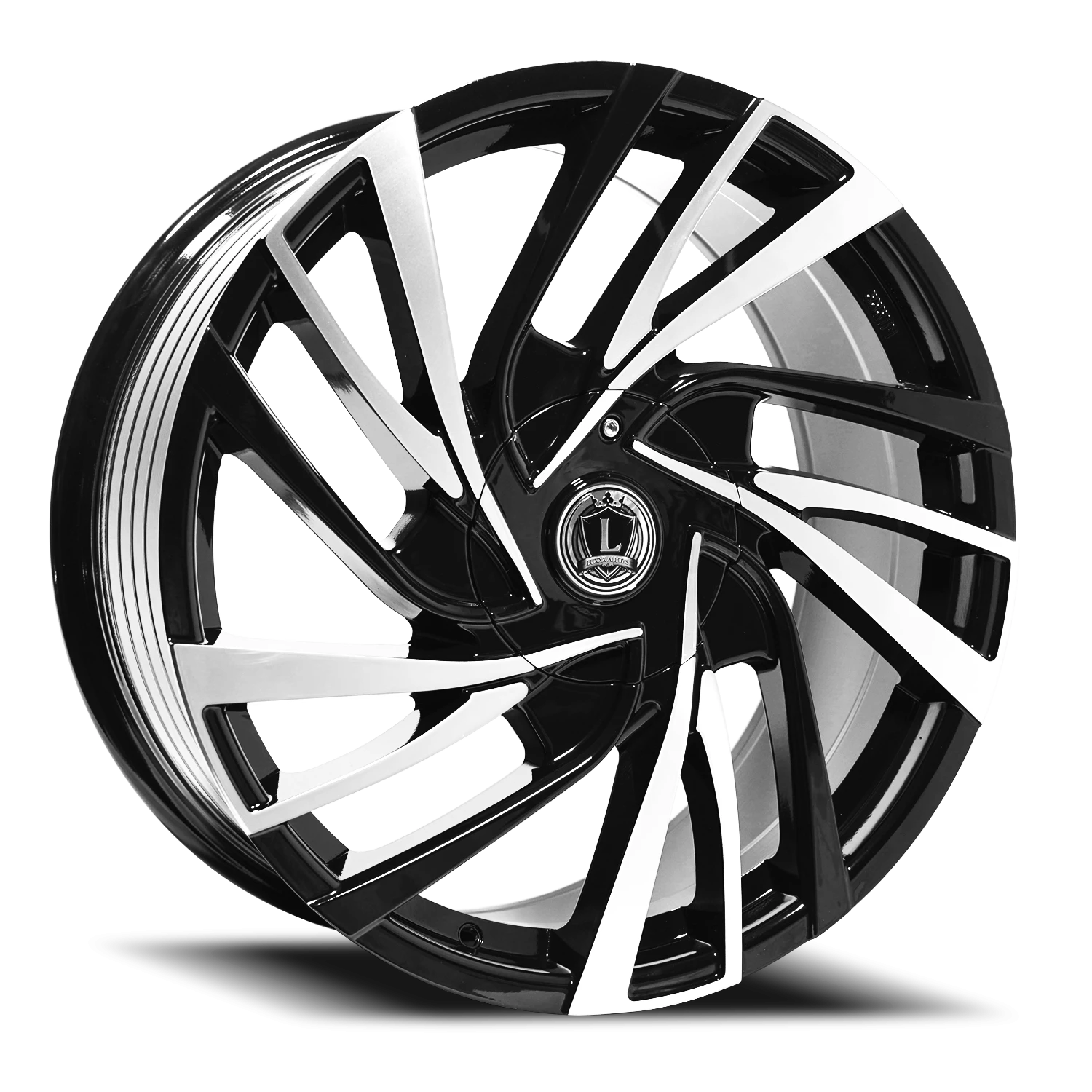 LUX41 20X8.5 5115/127 +31 78.1 Gloss Black Machined Face