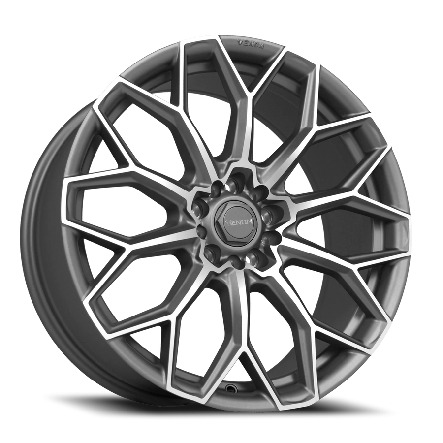 VENOM45 18X8.5 5X114/120 +35 73.1 Matte Gunmetal Machined Face