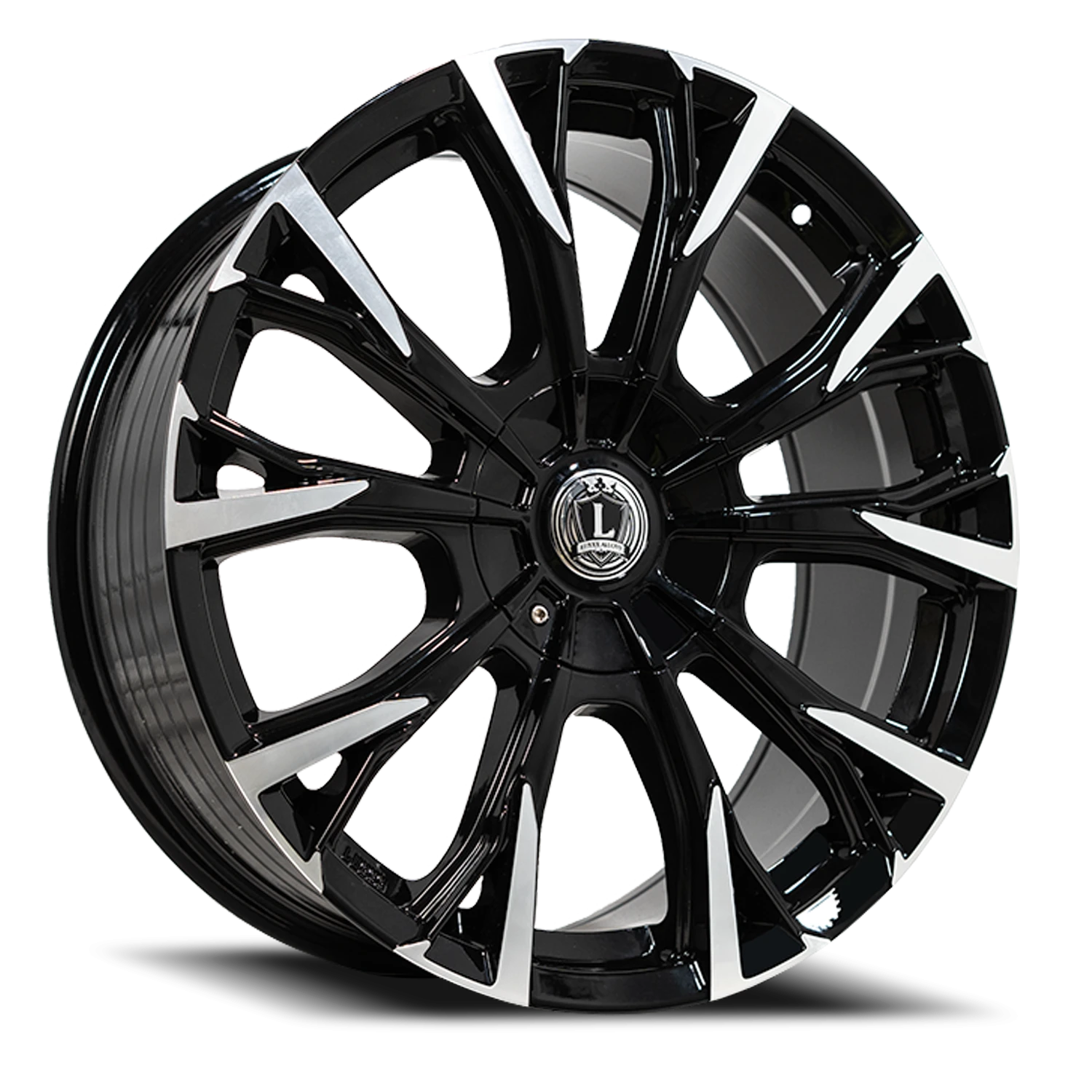 LUX46 18X8 5112/114.3 +35 73.1 Gloss Blk Machined Face