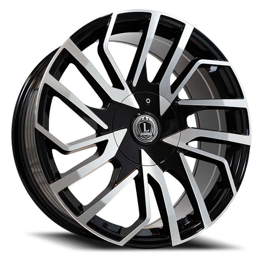 LUX47 20X8.5 5112/114.3 +31 73.1 Gloss Black Machined Face