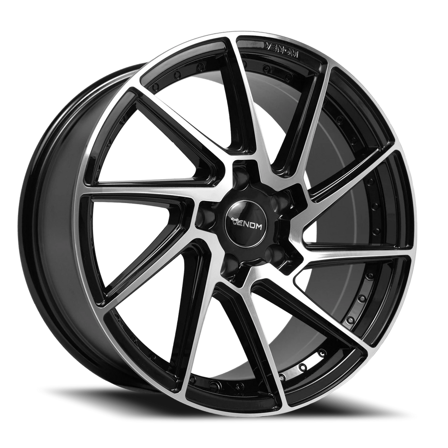 VENOM47 18X8.5 51143 +35 73.1 Gloss Black Machined Face