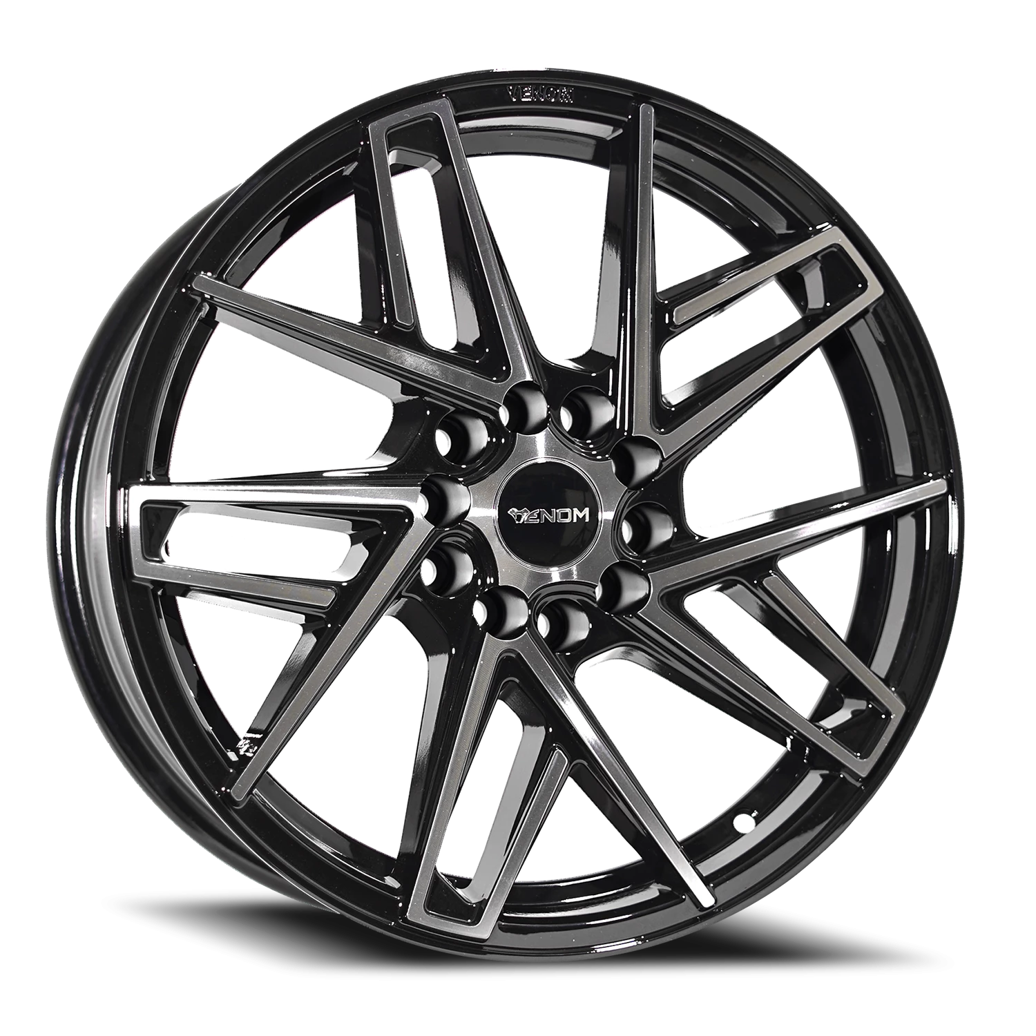 VENOM48 17X8 5108/114.3 +35 73.1 Gloss Black Machined Face