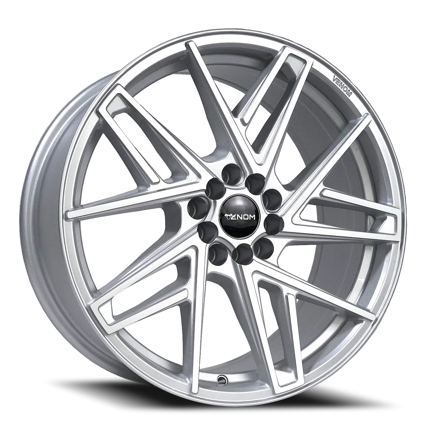 VENOM48 18X8.5 5100/113.1 (5-100/112/114.3) +35 73.1 Gloss Silver Machined Face
