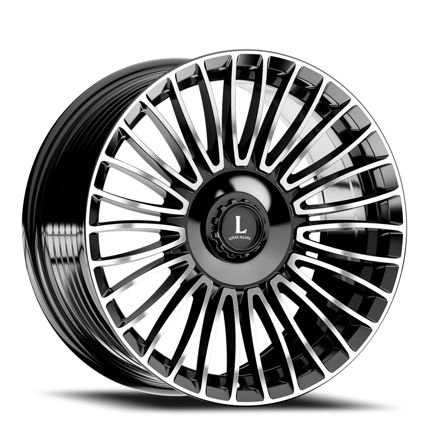 LUX49 18X8.5 5114.3/127 +35 73.1 Gloss Black Machined