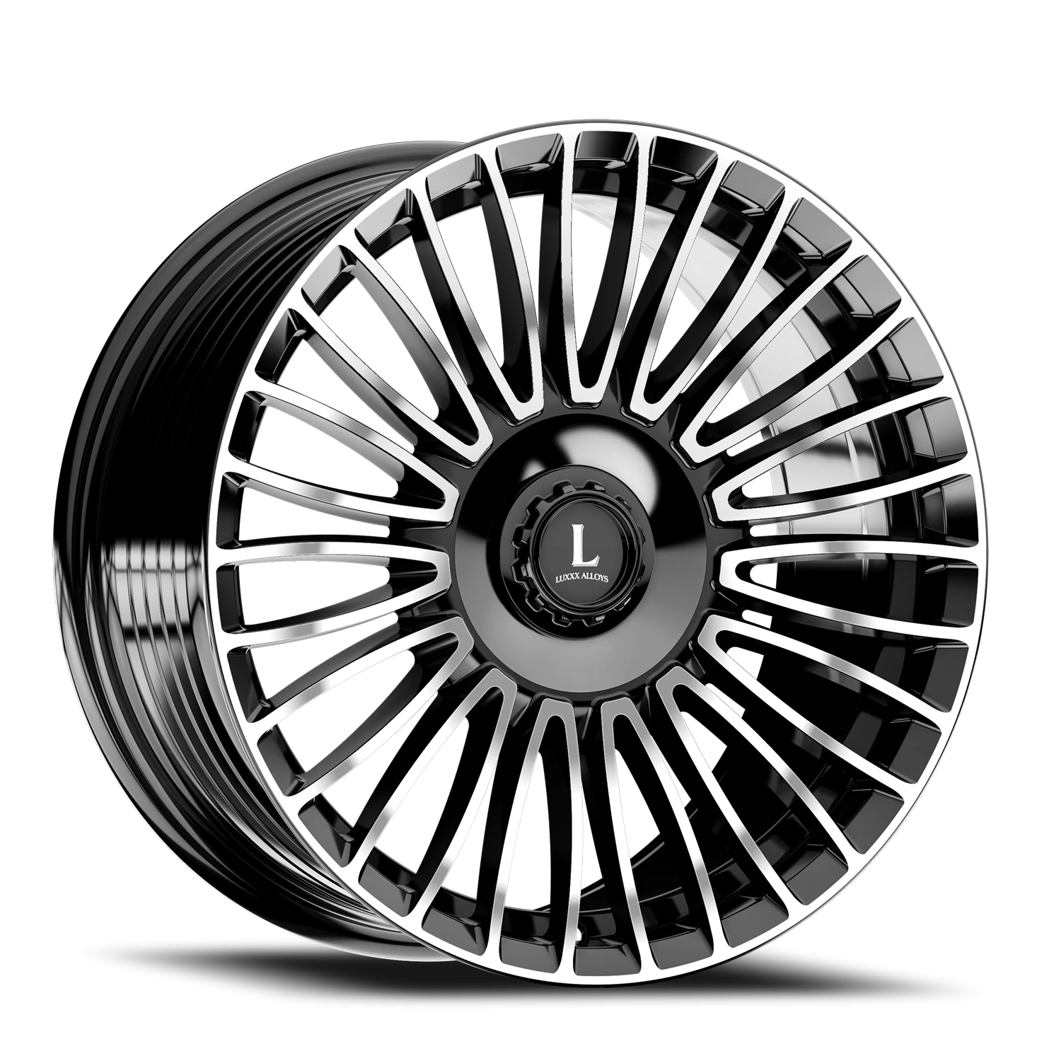 LUX49 20X8.5 5114.3/127 +35 73.1 Gloss Black Machined
