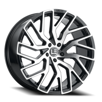 LUXLE5 22X10.5 5X120 +32 73.1 Gloss Black Machine Face