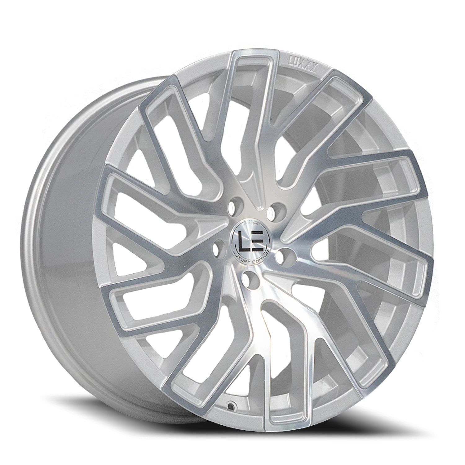 LUXLE5 20X10.5 5X114.3 +40 73.1 Silver Machine Face
