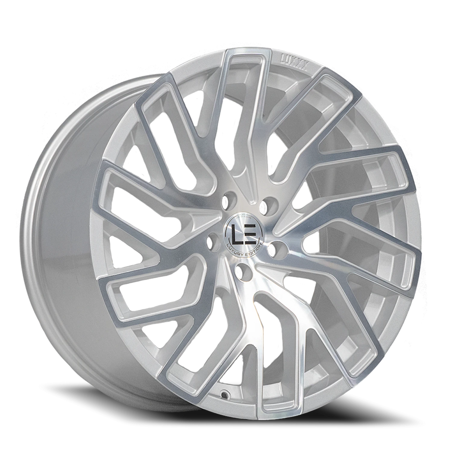 LUXLE5 20X10.5 5X114.3 +40 73.1 Silver Machine Face