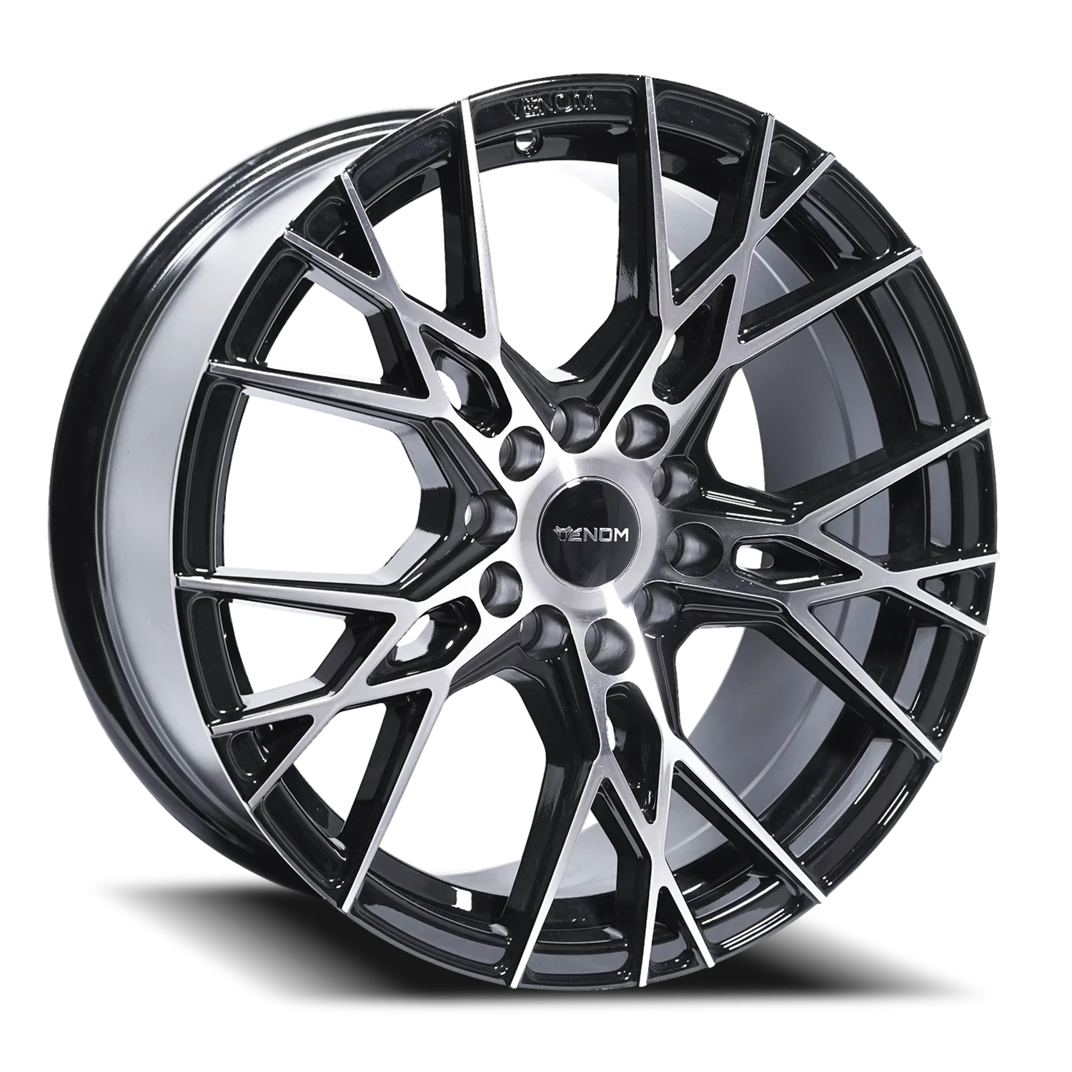 VENOM51 17X8 5112/114.3 +35 73.1 Gloss Black Machined Face