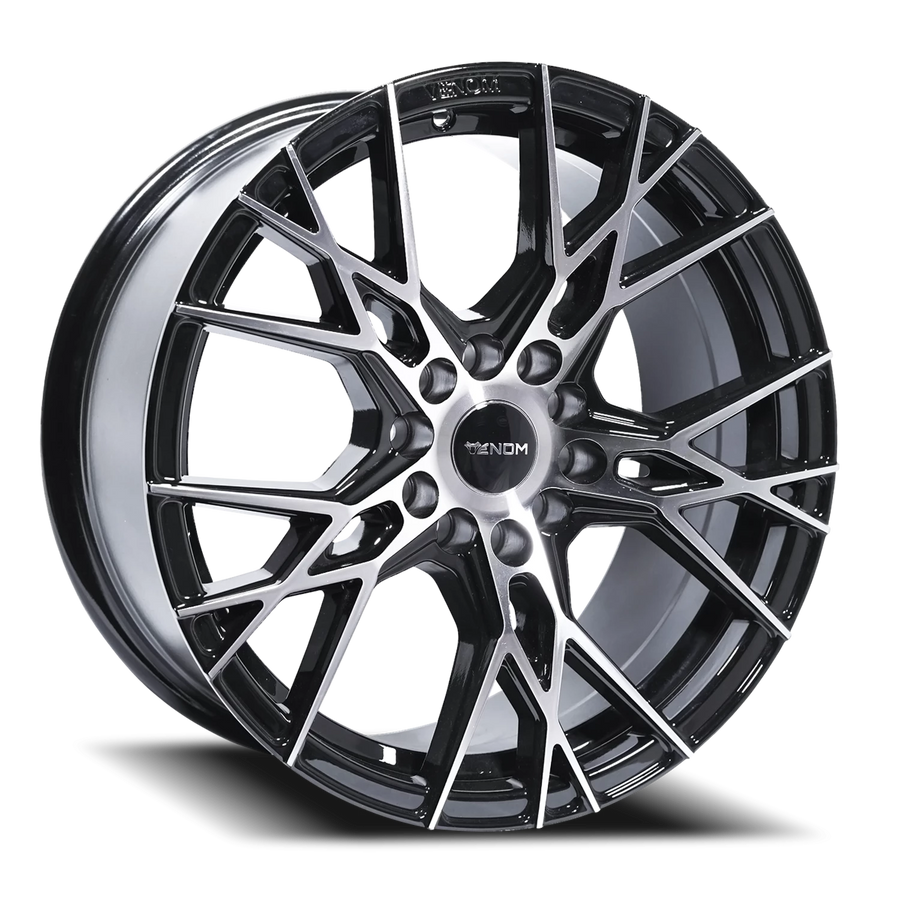 VENOM51 17X8 5112/114.3 +35 73.1 Gloss Black Machined Face
