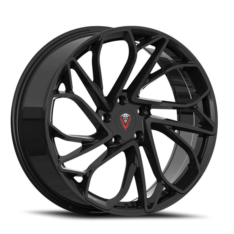 VENOM52 19X8.5 5X112 +35 66.6 All Gloss Black