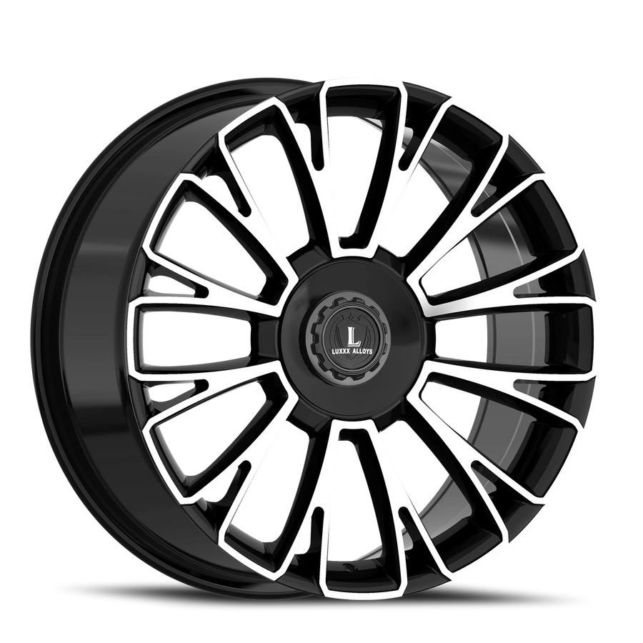 LUX54 20X8.5 5108/114.3 +35 73.1 Gloss Black Machined Face