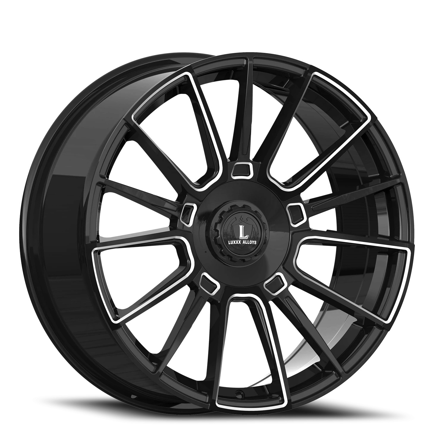 LUX58 20X8.5 5112/114.3 +35 73.1 Gloss Black Milled
