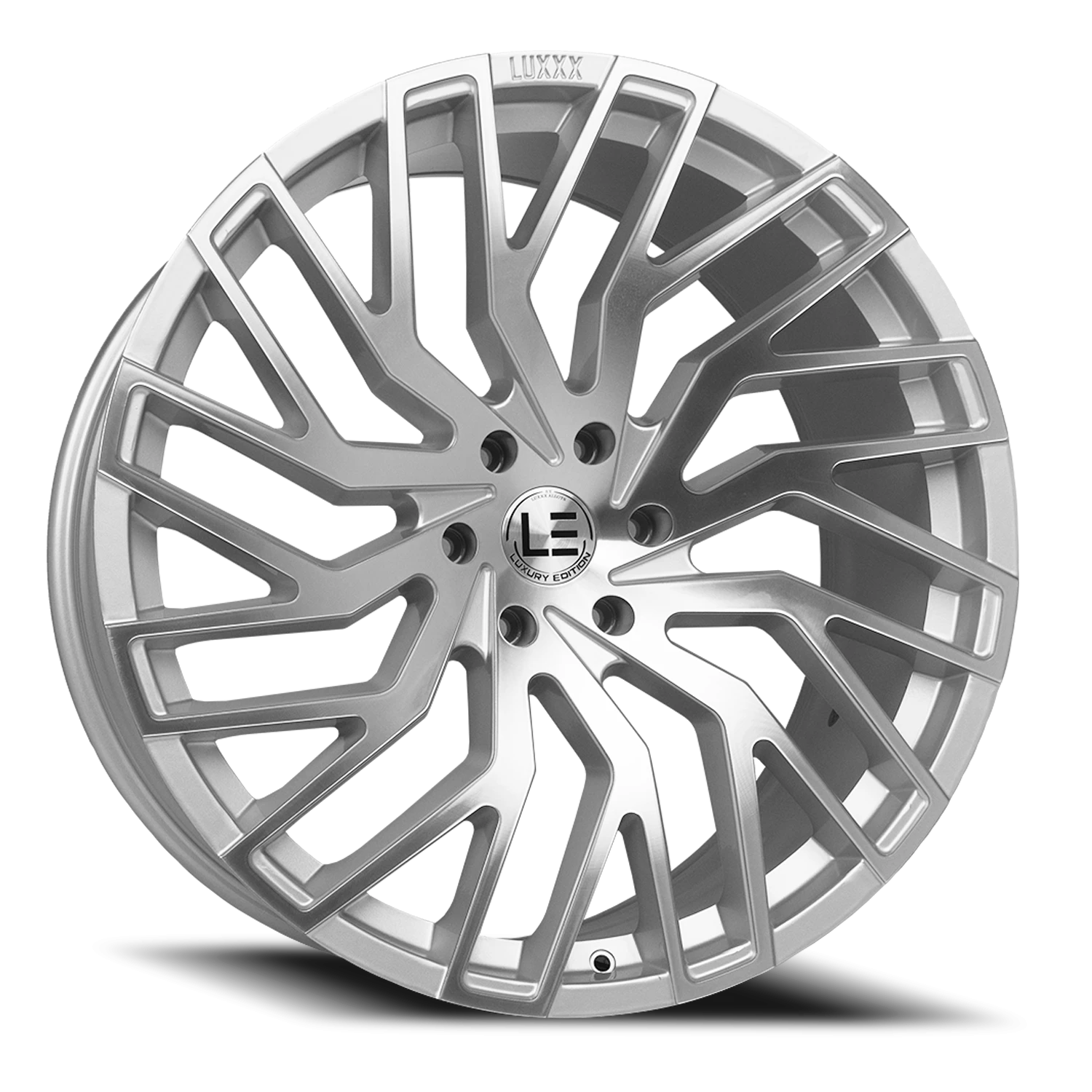 LUXLE6 24X9 6X139.7 +30 78.1 Silver Machine Face