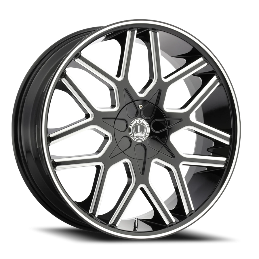 LUX7 24X9.5 6135/139.7 +30 87.1 Gloss Black Milled