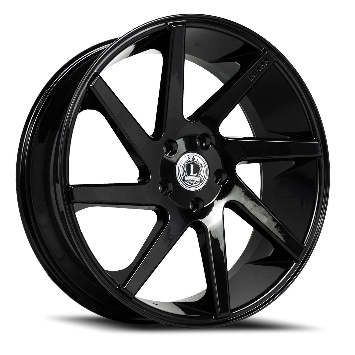 LUX8 24X10 5X115 +15 74.1 Gloss Black